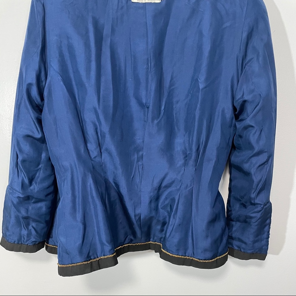 SOLD Chanel Vintage 1989 Iconic Blue Tweed Blazer - Picture 11 of 13